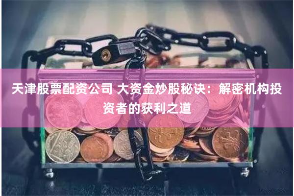 天津股票配资公司 大资金炒股秘诀：解密机构投资者的获利之道